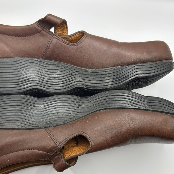 Famolare Brown Leather Mary Jane Wedge Shoes Earth Brown Size 10 - Picture 14 of 14